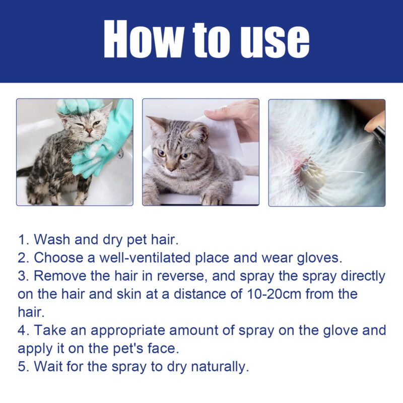 Yegbong Natural Flea and Tick Spray for Dogs and Cats - Skin Cleansing & Anti-Itch Relief - Image 5