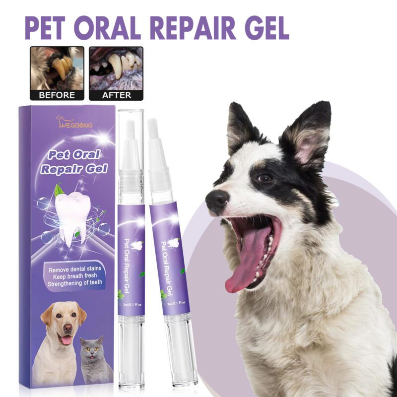 Yegbong Pet Oral Care Gel (2-Pack) for Dog & Cat Teeth Stains - Promotes Oral Health - Image 2