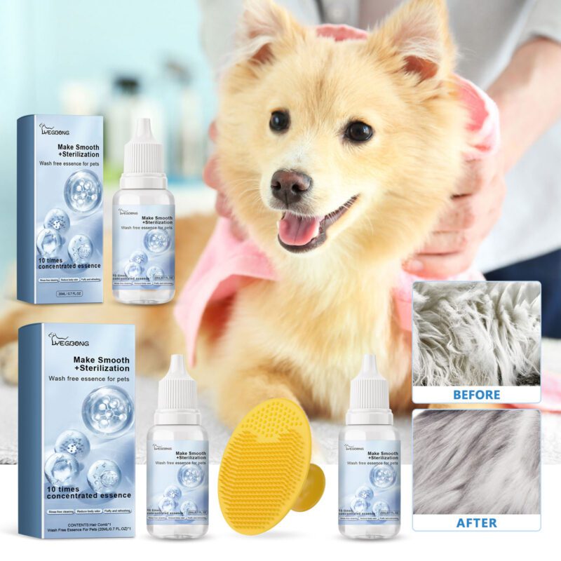 Yegbong Pet Leave-In Serum Set for Cats & Dogs: Gentle Cleansing & Nourishing - Image 2