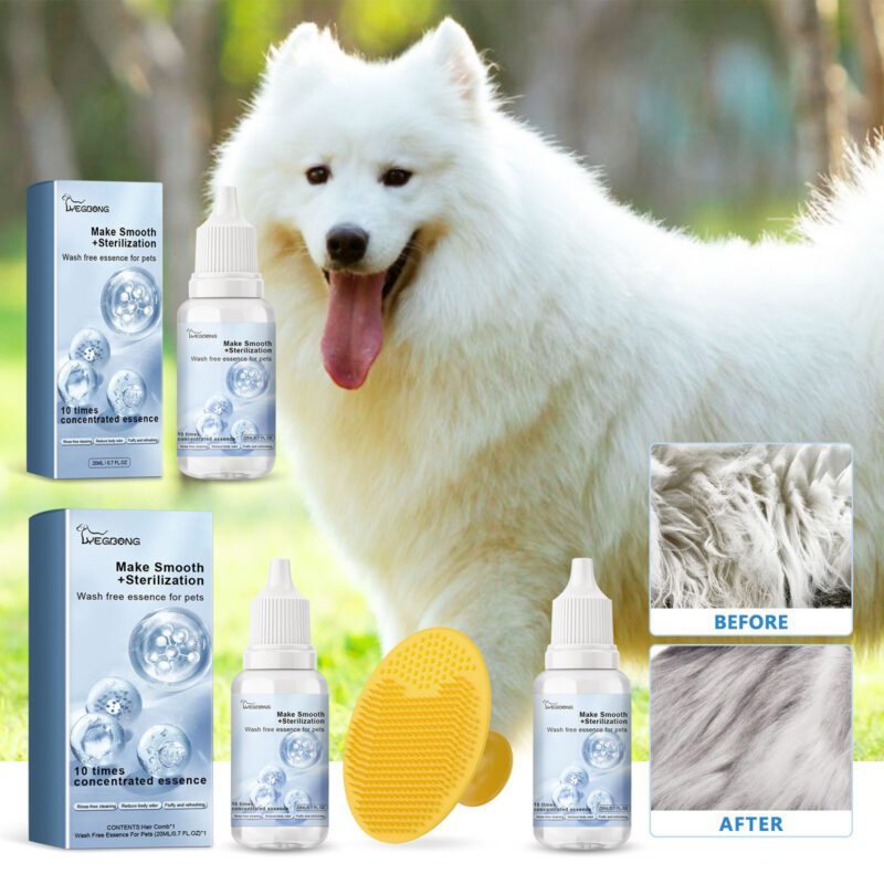 Yegbong Deodorizing Leave-In Serum for Cats & Dogs - Cleans, Conditions, Hair Care - Image 2