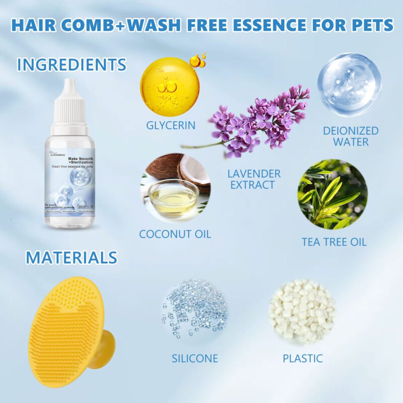 Yegbong Deodorizing Leave-In Serum for Cats & Dogs - Cleans, Conditions, Hair Care - Image 5