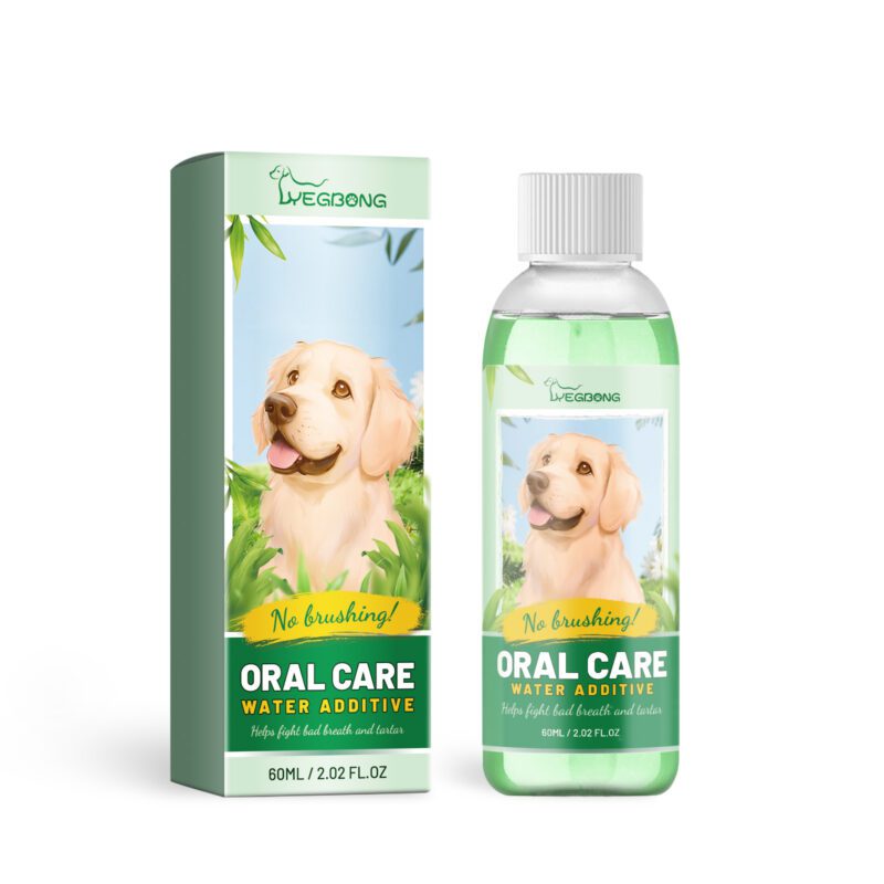 Yegbong Pet Fresh Breath & Teeth Cleanser Water Additive for Dogs and Cats - Oral Care Solution