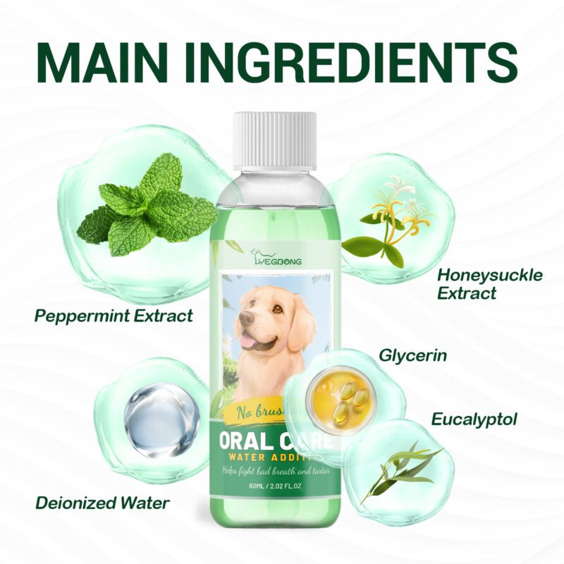 Yegbong Pet Fresh Breath & Teeth Cleanser Water Additive for Dogs and Cats - Oral Care Solution - Image 5