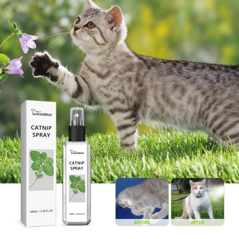 Yegbong Catnip Calming Spray for Cats - Soothe Anxiety and Promote Relaxation - Image 2