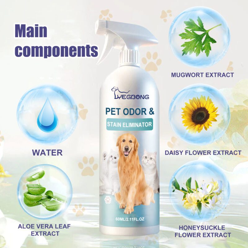 Yegbong Pet Odor & Stain Eliminator for Dogs and Cats - Indoor Fresh Deodorizer - Image 5