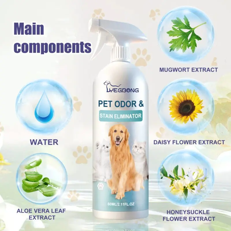 Yegbong Pet Odor & Stain Eliminator for Dogs and Cats - Indoor Fresh Deodorizer - Image 5