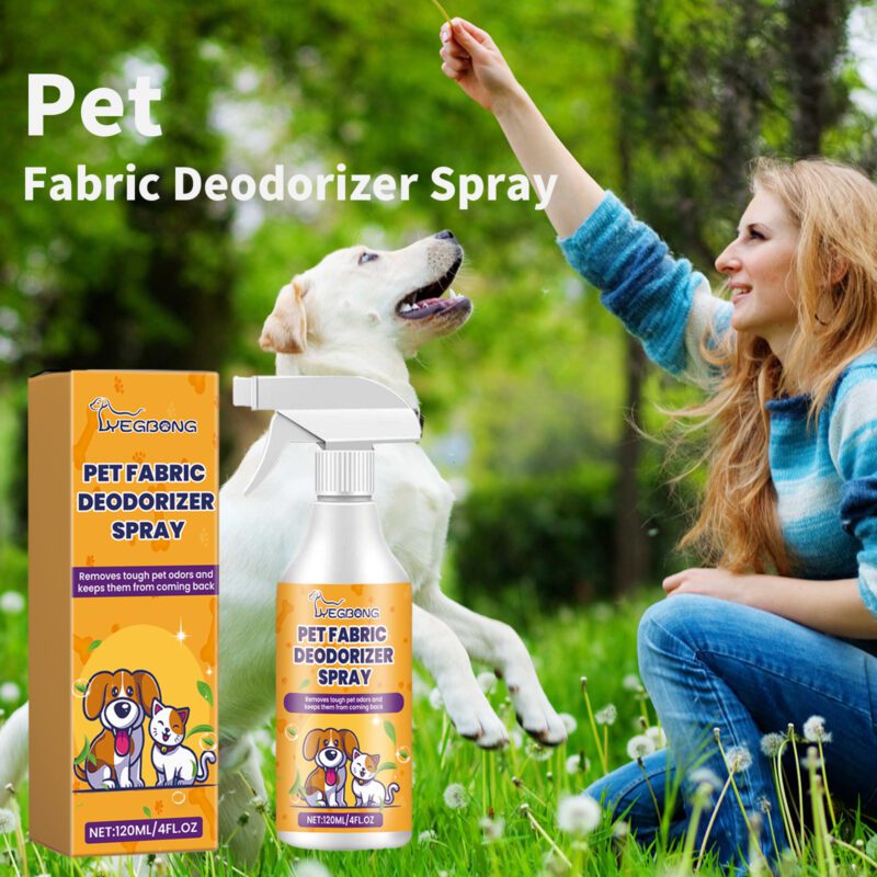 Yegbong Pet Fabric Deodorizer Spray - Eliminate Pet Odors from Sofas, Carpets & Air - Image 2