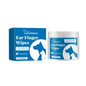 Yegbong Pet Ear Cleaning Finger Wipes - Gentle Finger Covers for Ear Wax Removal