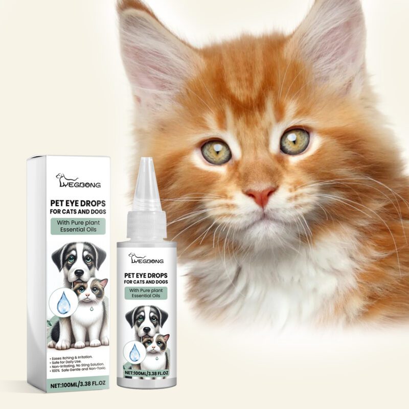 Yegbong Gentle Pet Eye Drops for Cats & Dogs - Tear Stain and Dirt Remover - Image 2