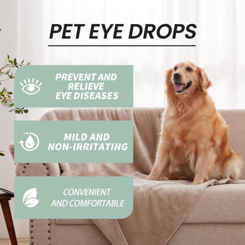 Yegbong Gentle Pet Eye Drops for Cats & Dogs - Tear Stain and Dirt Remover - Image 3