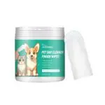 Yegbong Pet Ear, Eye, and Paw Cleaning Finger Wipes - Gentle Dirt Removal and Deodorizing