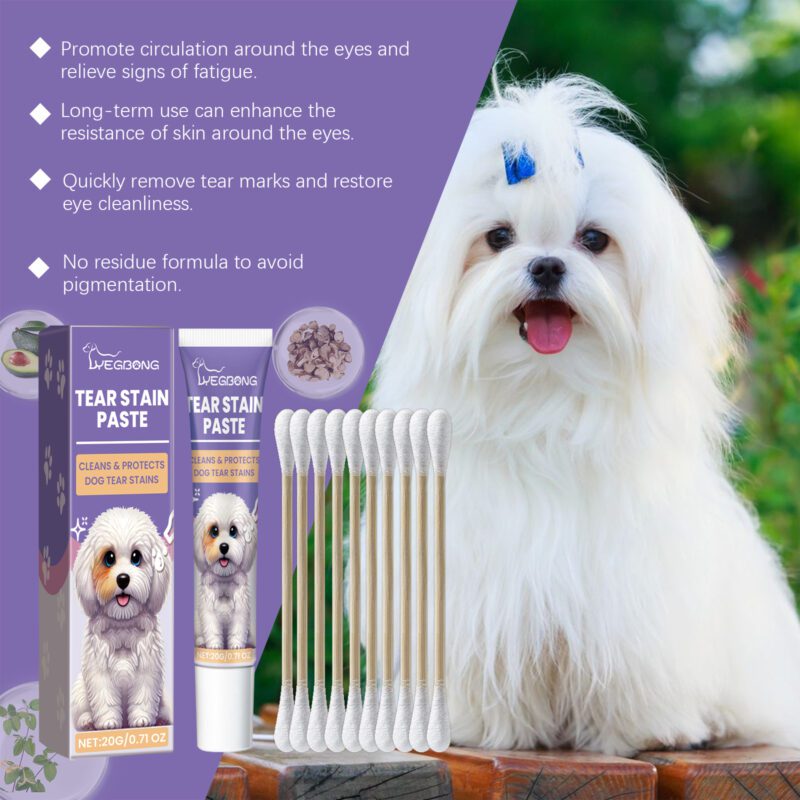 Yegbong Premium Dog Eye Cream - Gentle Tear Stain and Eye Dirt Cleaner for Dogs - Image 3
