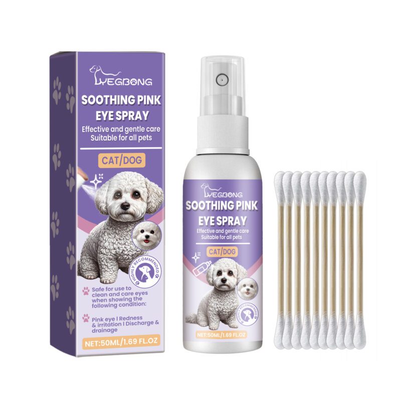 Yegbong Pet Tear Stain Spray: Gentle Eye Cleaner & Moisturizer for Bright Eyes
