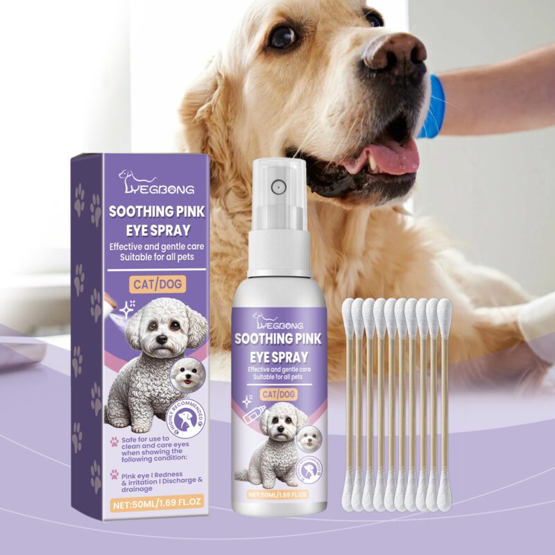 Yegbong Pet Tear Stain Spray: Gentle Eye Cleaner & Moisturizer for Bright Eyes - Image 2