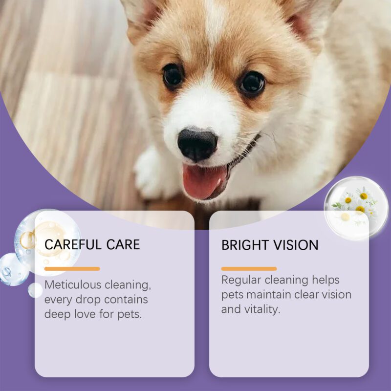 Yegbong Gentle Dog Saline Eye Cleanser: Tear Stain Remover & Eye Soother - Image 3