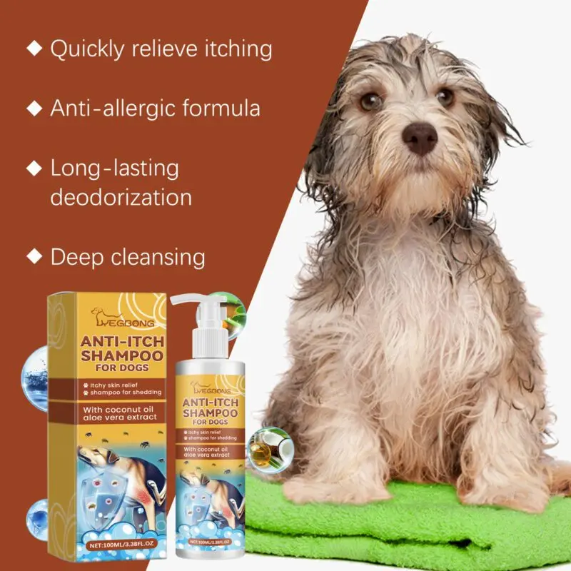 Yegbong Gentle Anti-Itch Dog Shampoo: Nourishing & Smoothing Coat - Image 3