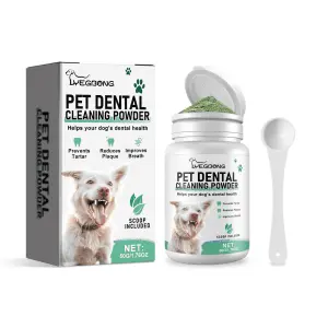 Yegbong Gentle Dog Tooth Cleaning Powder for Fresh Breath and Oral Care