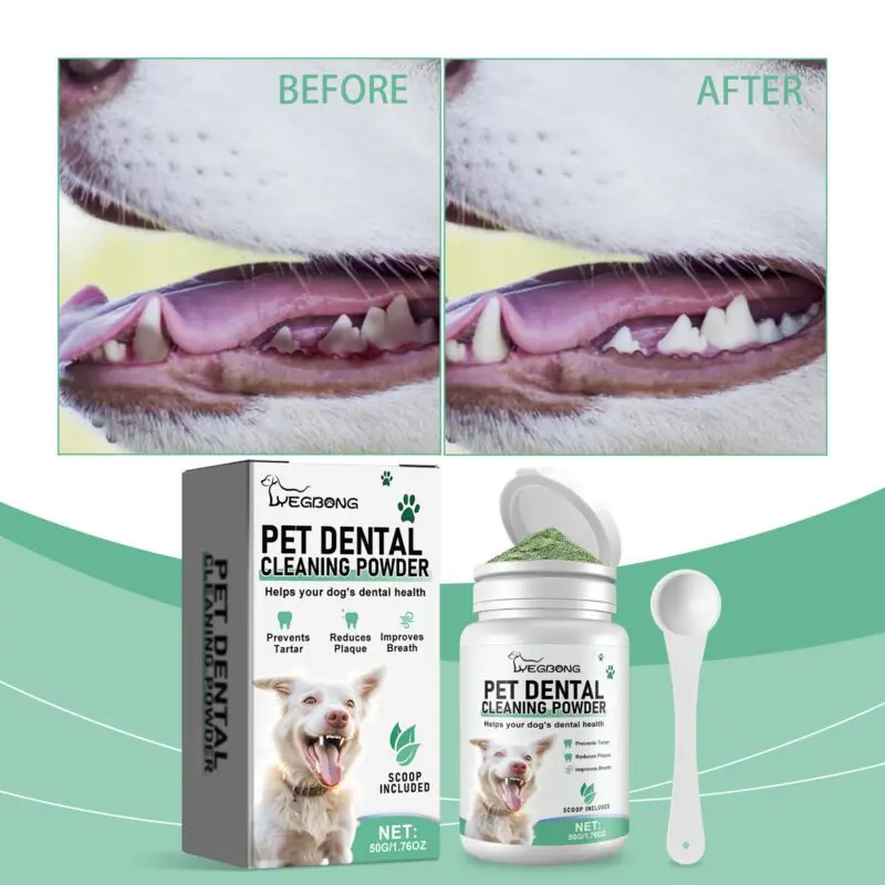 Yegbong Gentle Dog Tooth Cleaning Powder for Fresh Breath and Oral Care - Image 2