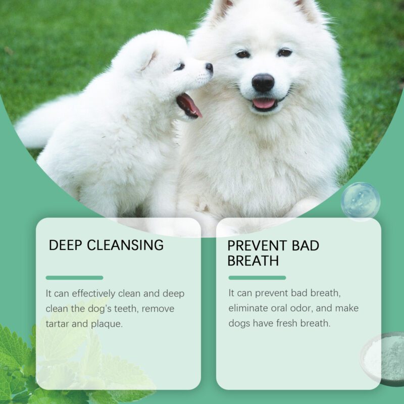 Yegbong Gentle Dog Tooth Cleaning Powder for Fresh Breath and Oral Care - Image 3