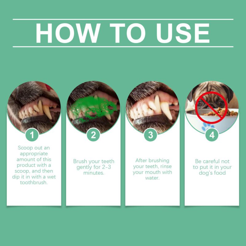 Yegbong Gentle Dog Tooth Cleaning Powder for Fresh Breath and Oral Care - Image 6
