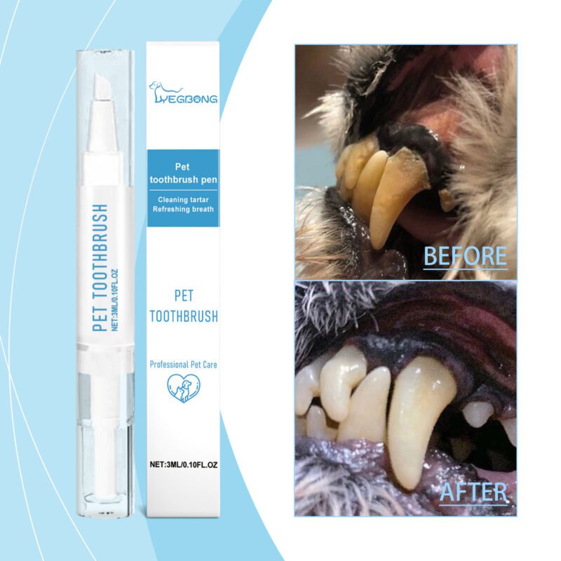 Yegbong Pet Toothbrush for Dogs and Cats - Gentle Teeth Cleaning Pen for Fresh Breath - Image 2