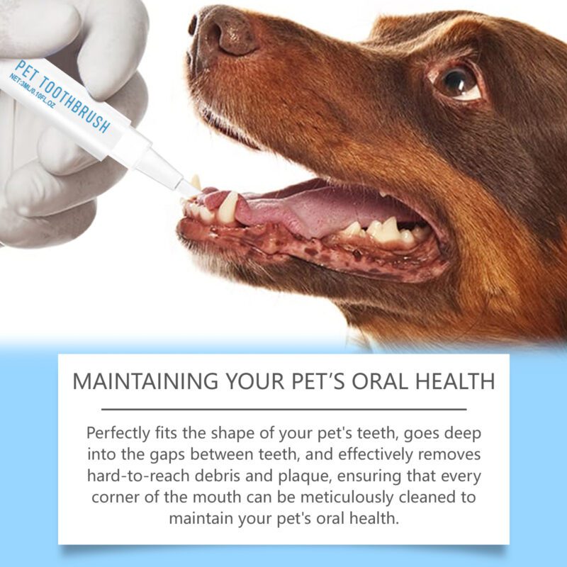 Yegbong Pet Toothbrush for Dogs and Cats - Gentle Teeth Cleaning Pen for Fresh Breath - Image 4