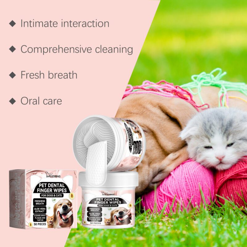 Yegbong Pet Dental Cleaning Fingerset Gloves - Teeth & Gum Care Tartar Removal - Image 3