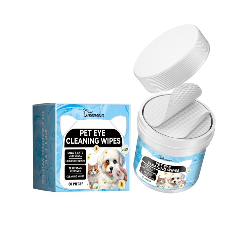 Yegbong Gentle Eye Wipes for Cats & Dogs: Tear Stain and Dirt Cleaning