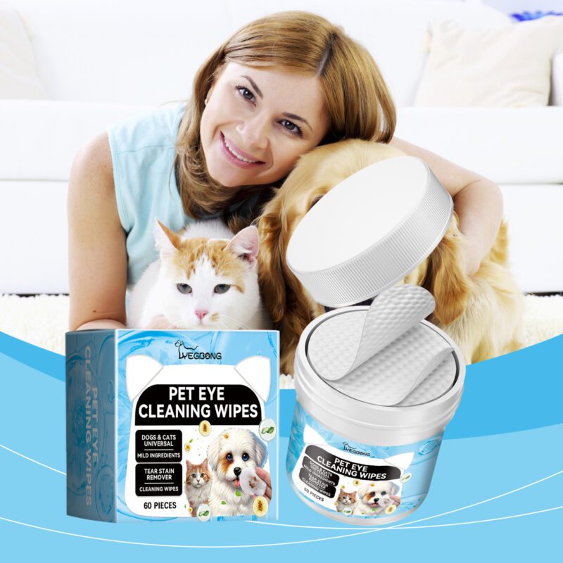 Yegbong Gentle Eye Wipes for Cats & Dogs: Tear Stain and Dirt Cleaning - Image 2