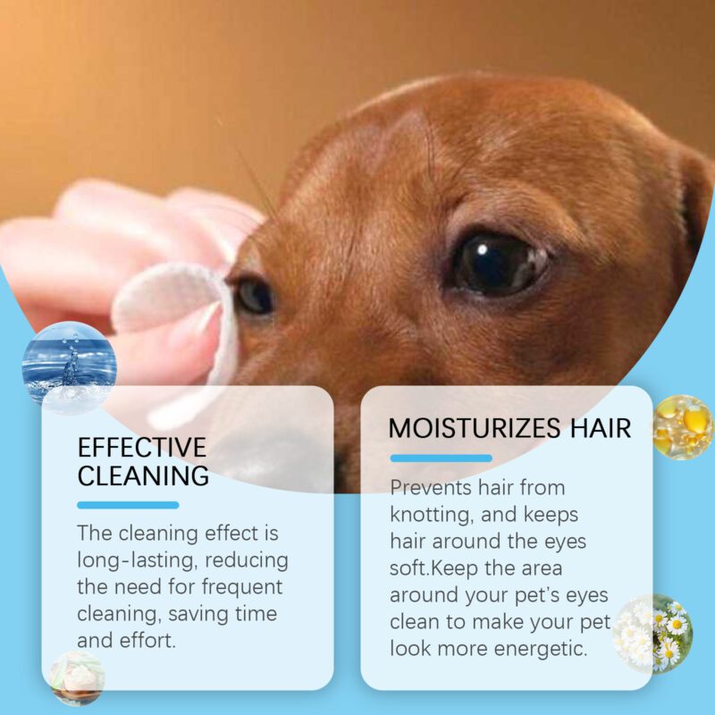 Yegbong Gentle Eye Wipes for Cats & Dogs: Tear Stain and Dirt Cleaning - Image 3