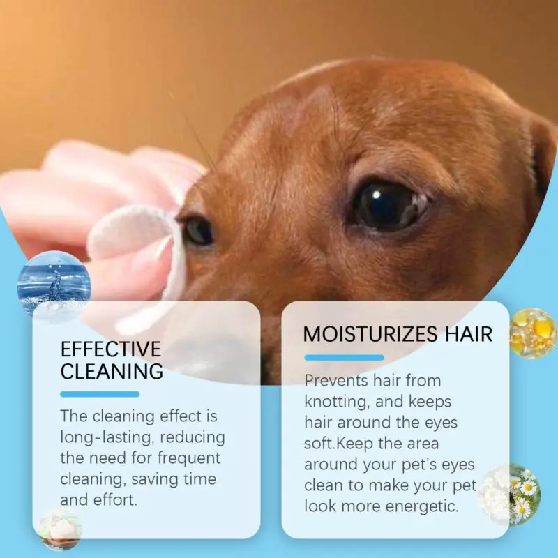 Yegbong Gentle Eye Wipes for Cats & Dogs: Tear Stain and Dirt Cleaning - Image 3
