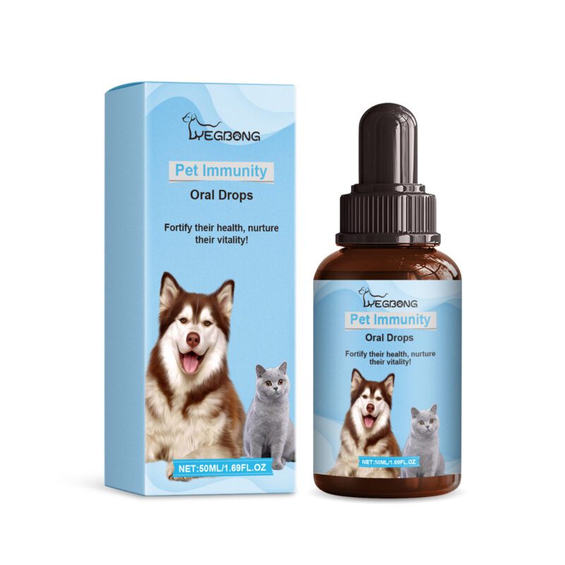 Yegbong Pet Immune Support Oral Drops - Supplement for Cats and Dogs