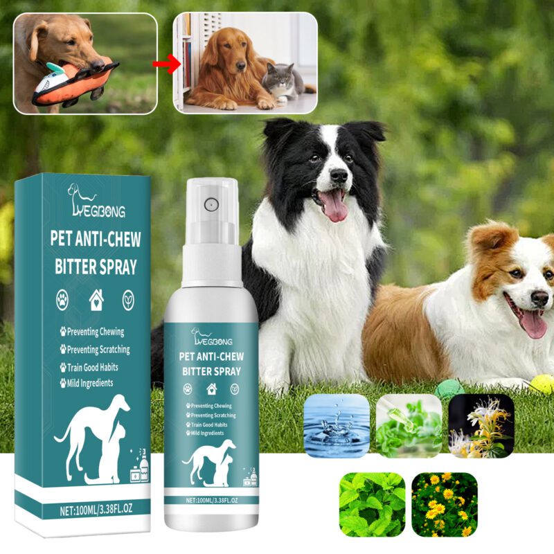 Yegbong Pet Training Spray: Anti-Chew & Anti-Scratch Deterrent for Cats and Dogs - Image 2