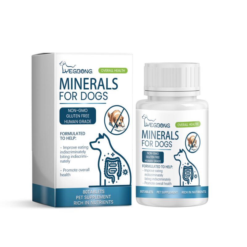 Yegbong Dog Mineral Supplements with Calcium and Magnesium for Nervous System and Bone Health