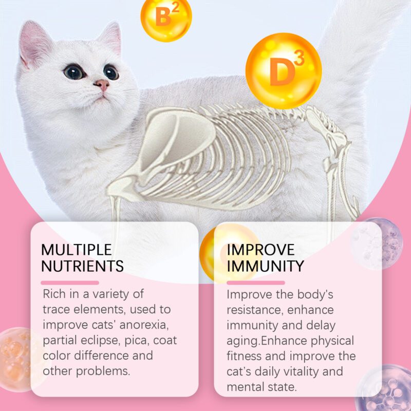 Yegbong Cat Vitamin & Trace Element Supplement Tablets for Balanced Feline Nutrition - Image 4