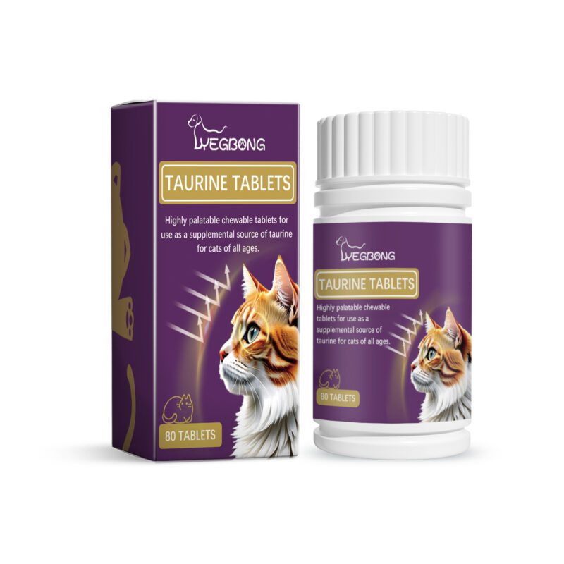 Yegbong Premium Taurine Tablets for Cats - Feline Nutritional Supplement