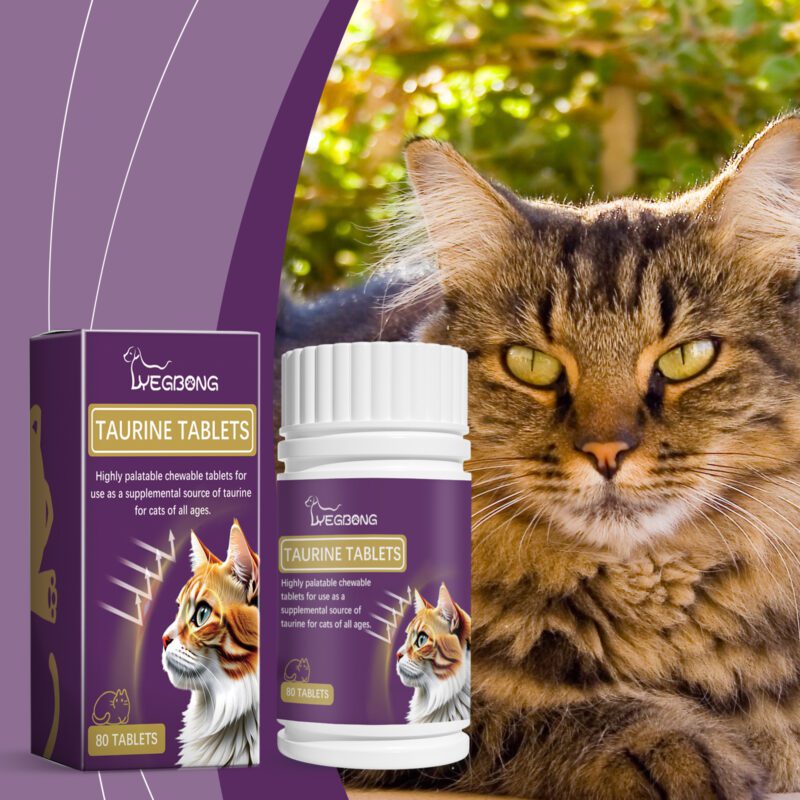 Yegbong Premium Taurine Tablets for Cats - Feline Nutritional Supplement - Image 2