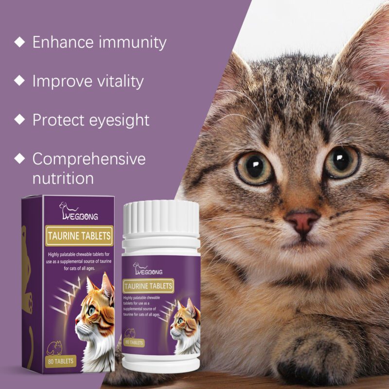 Yegbong Premium Taurine Tablets for Cats - Feline Nutritional Supplement - Image 4