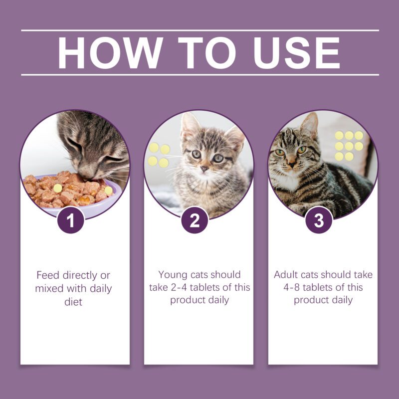 Yegbong Premium Taurine Tablets for Cats - Feline Nutritional Supplement - Image 6