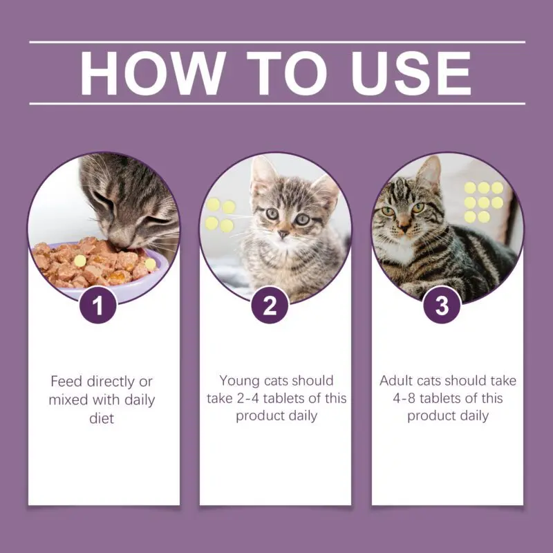 Yegbong Premium Taurine Tablets for Cats - Feline Nutritional Supplement - Image 6