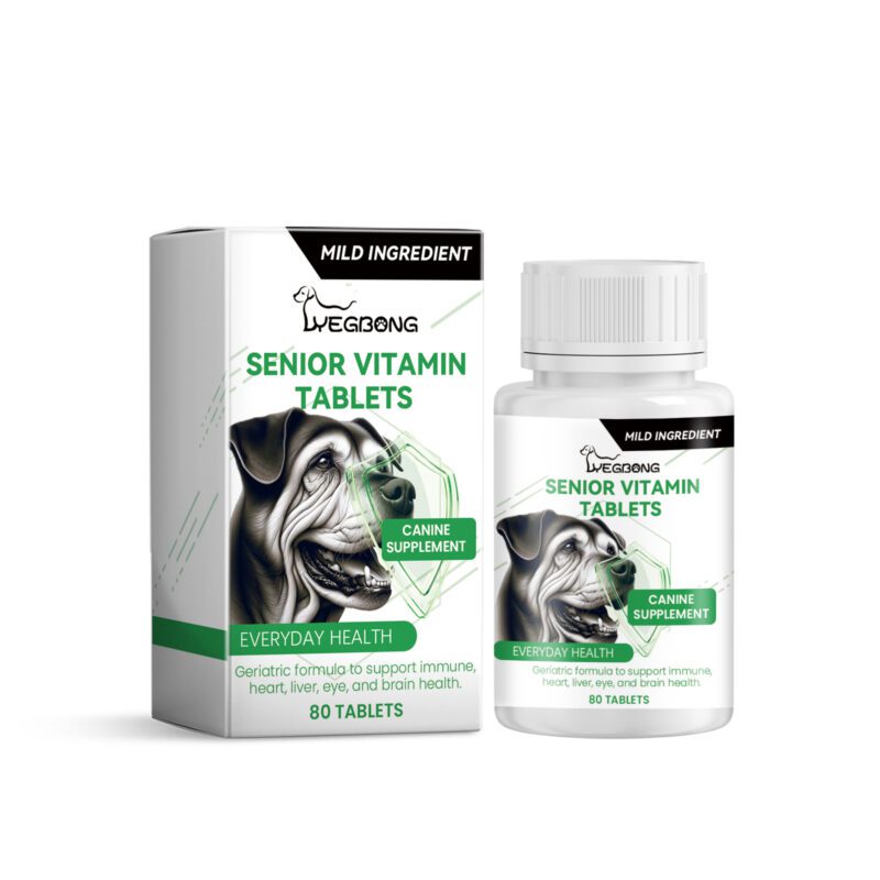 Yegbong Senior Dog Multivitamin Tablets - Nutrition Support for Elderly Pets