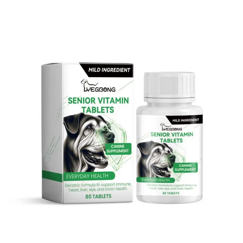 Yegbong Senior Dog Multivitamin Tablets - Nutrition Support for Elderly Pets