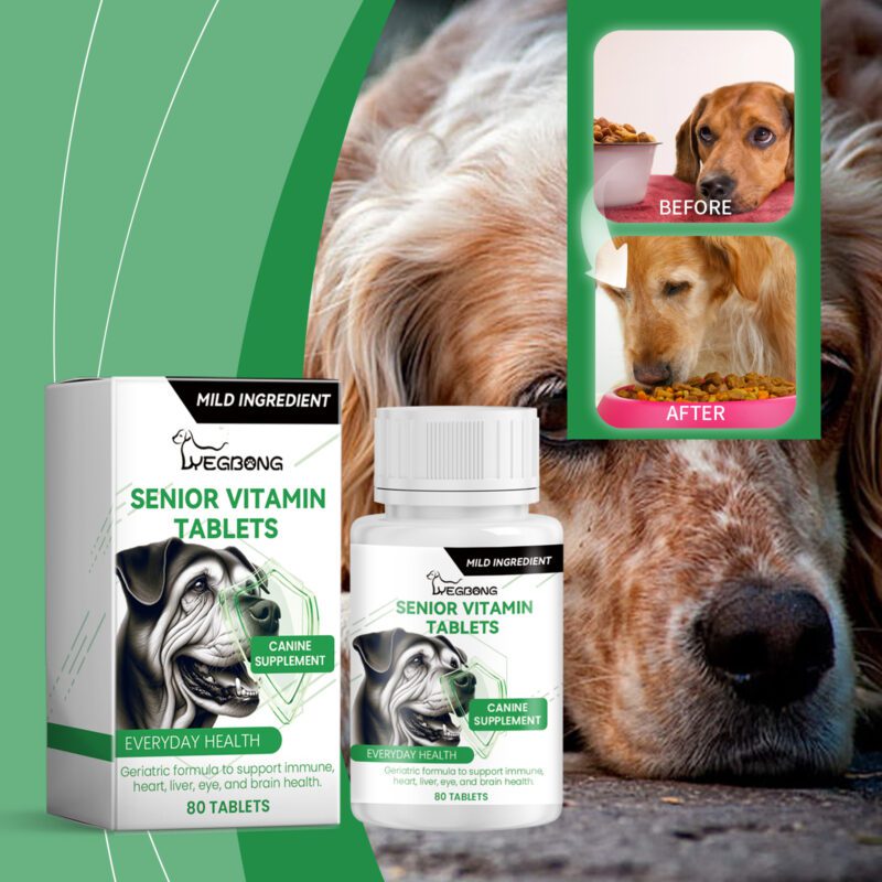 Yegbong Senior Dog Multivitamin Tablets - Nutrition Support for Elderly Pets - Image 2
