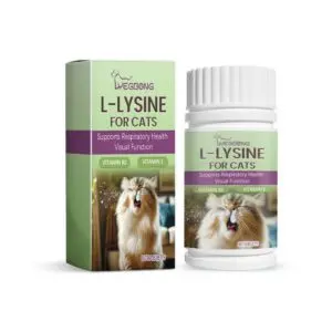 Yegbong Cat L-Lysine Tablets for Immune Support & Feline Health - Premium Supplement