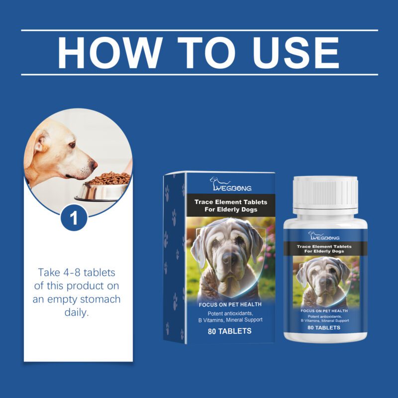 Yegbong Senior Dog Trace Element & Calcium Tablets for Nerve Health and Wellness - Image 6