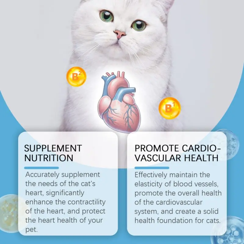 Yegbong Coenzyme Q10 Tablets for Cats - Heart Health & Vitality Supplement - Image 3