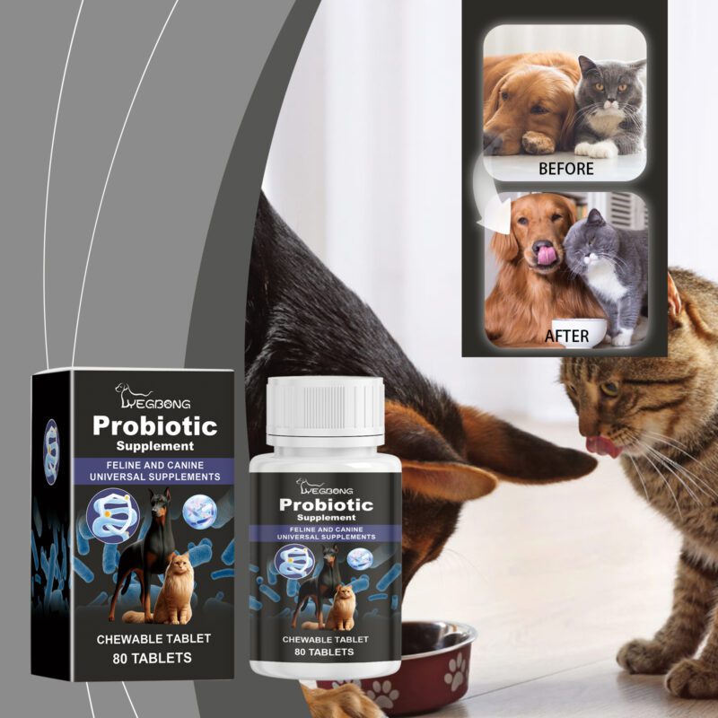 Yegbong Probiotic Tablets for Cats and Dogs: Digestive Health & Nutrient Absorption - Image 2