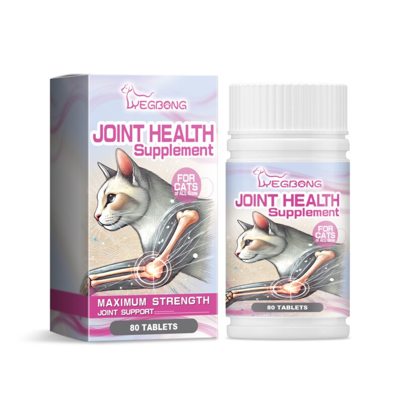 Yegbong Premium Cat Joint Care Tablets - Supports Joint Health for Cats
