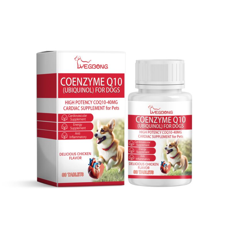 Yegbong Premium Dog Coenzyme Q10 Tablets - Heart Health Supplement for Dogs