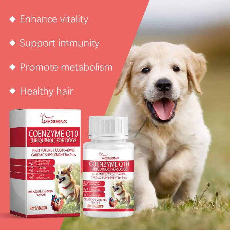 Yegbong Premium Dog Coenzyme Q10 Tablets - Heart Health Supplement for Dogs - Image 3